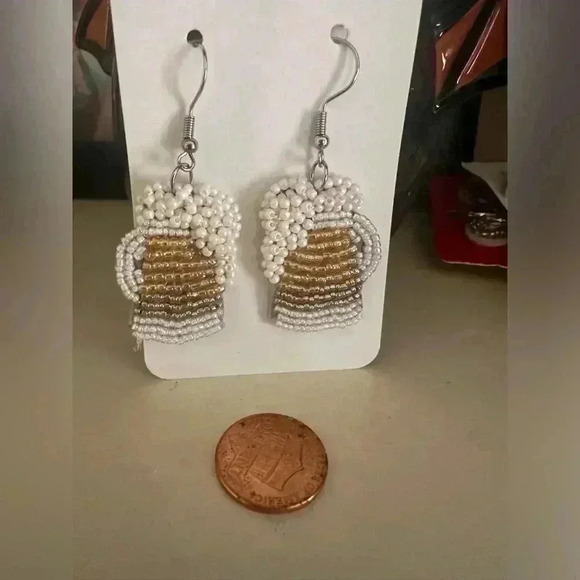 Beer mug beaded glass - Picture 2 of 7